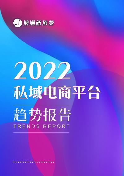 2022私域电商平台趋势报告
