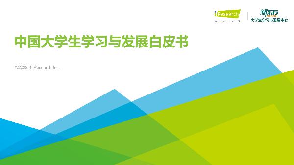 2022年中国大学生学习与发展白皮书