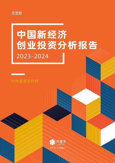 2023-2024年度中国新经济创业投资分析报告（完整版）